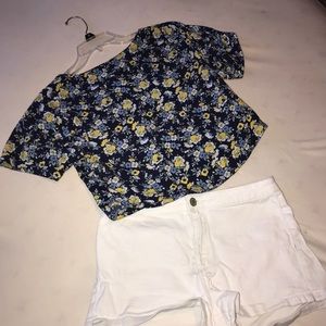 Floral crop top